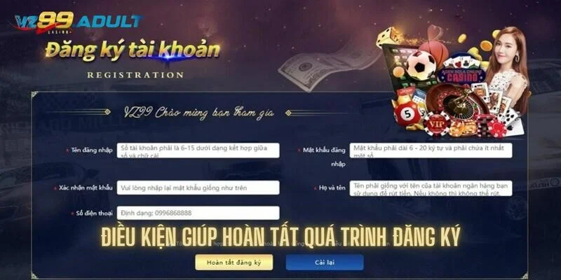 Một số điều kiện giúp hoàn tất quá trình đăng ký nhanh hơn Một số điều kiện giúp hoàn tất quá trình đăng ký nhanh hơn